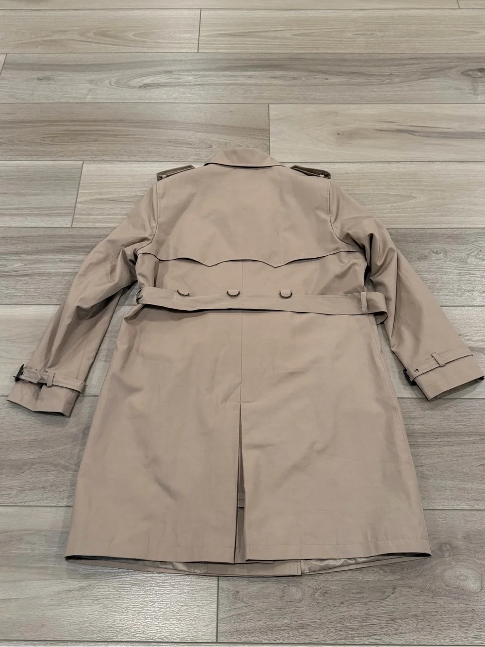 Ralph Lauren Double-Breasted Cotton-Blend Trench Coat Size XL